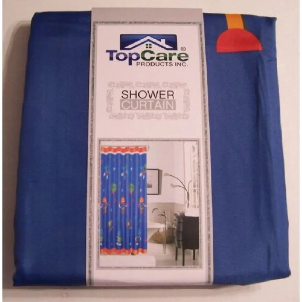 NEW! TopCare Kids Robots Shower Curtain 71